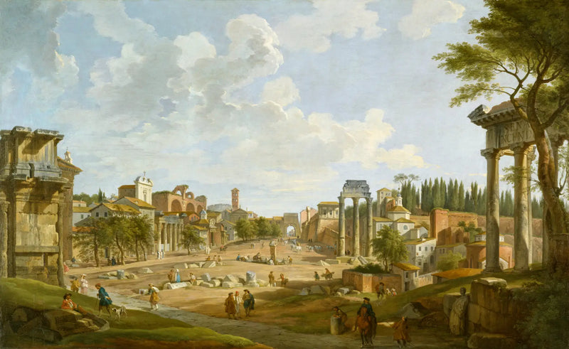 Vista del Foro romano - Giovanni Paolo Panini