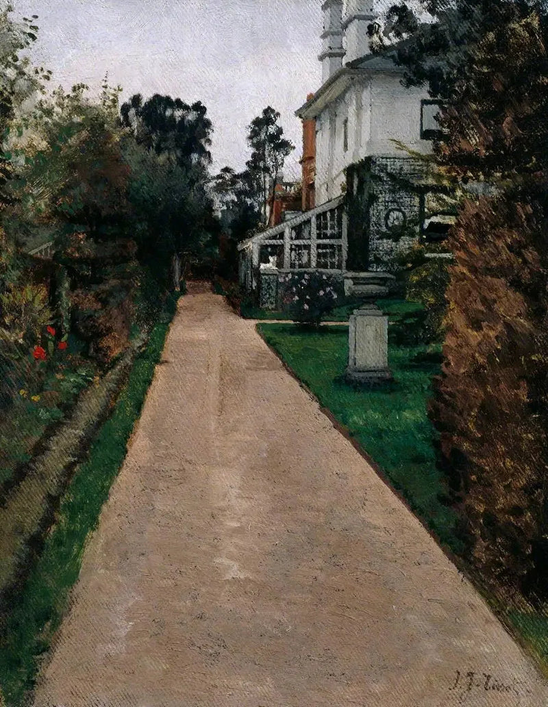 Vista del jardín en 17 Grove End Road - James Tissot