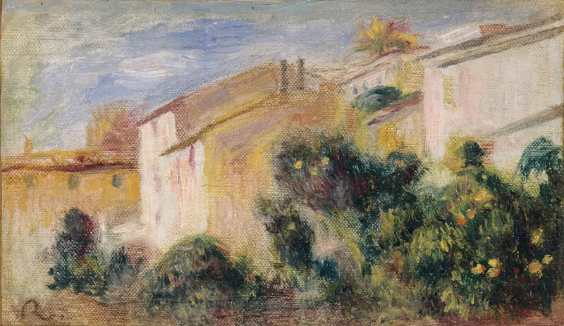 Vista del jardín de la villa - Pierre-Auguste Renoir