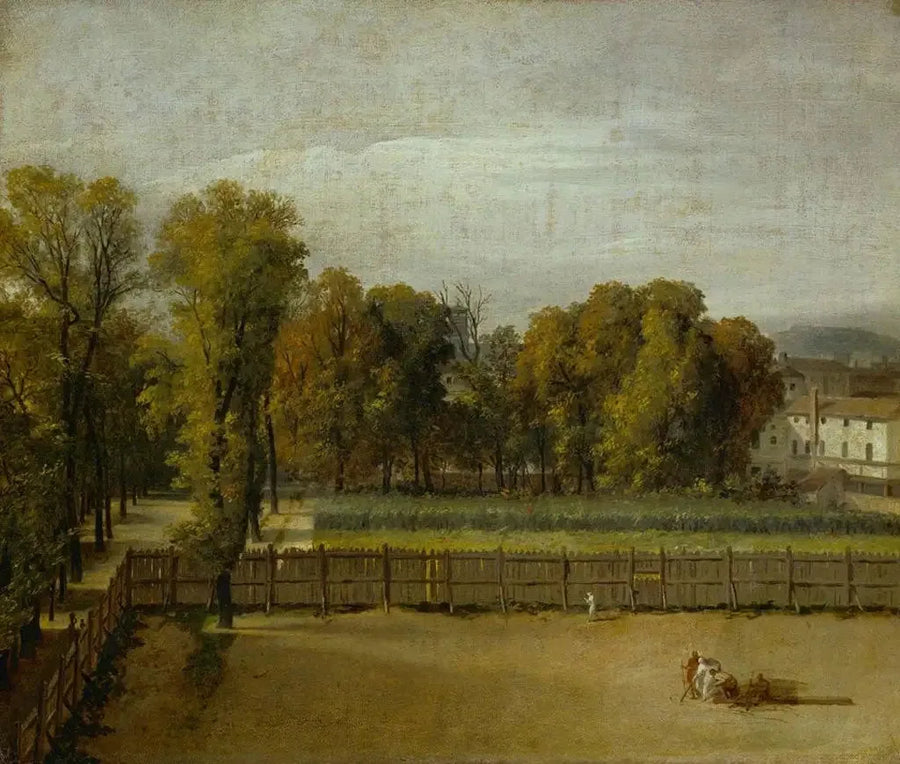 Vista del jardín de Luxemburgo en París - Jacques-Louis David
