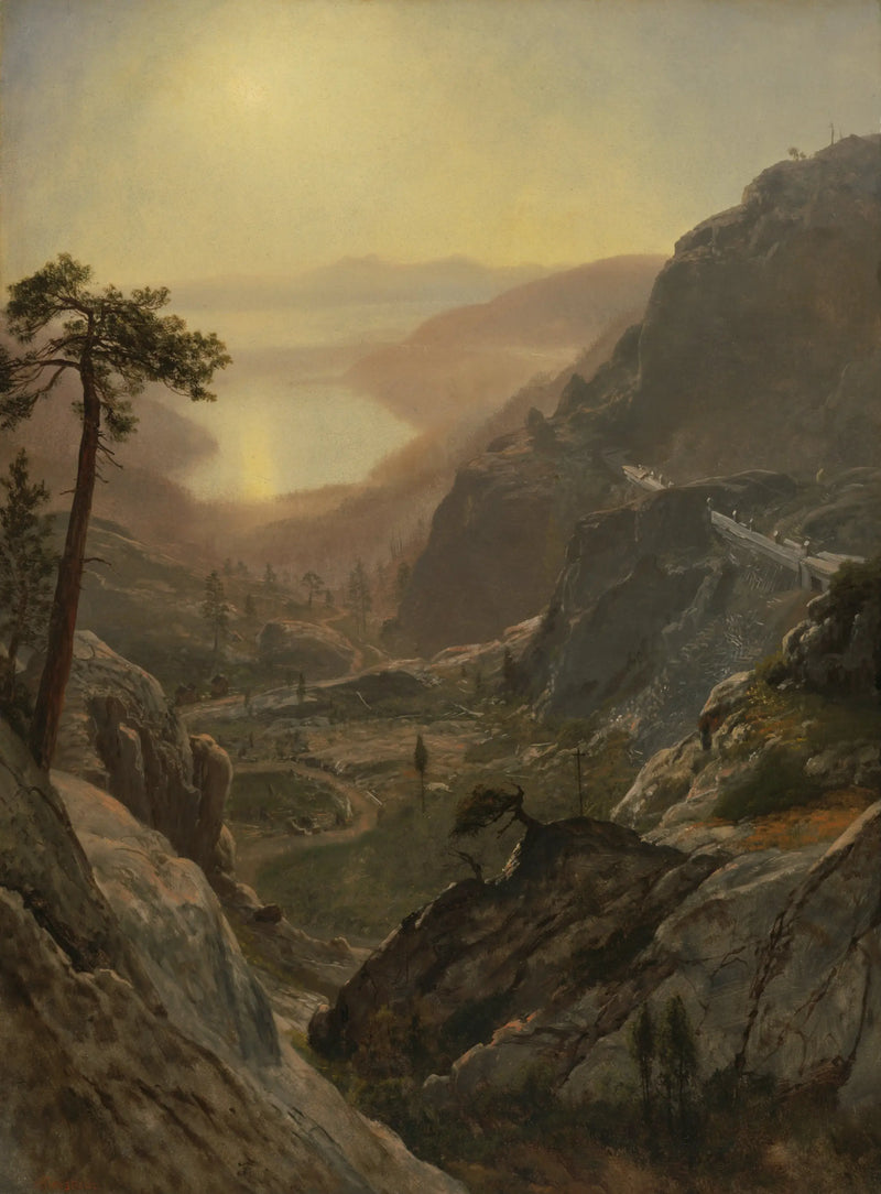 Vista del lago Donner, California - Albert Bierstadt