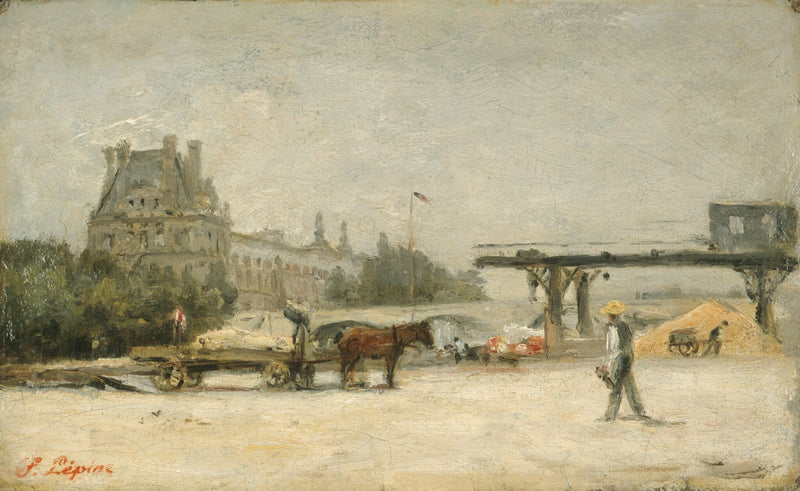Vista del Louvre - Stanislas Lépine
