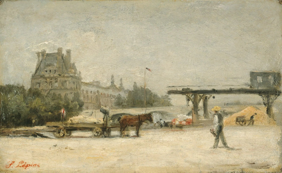 Vista del Louvre - Stanislas Lépine