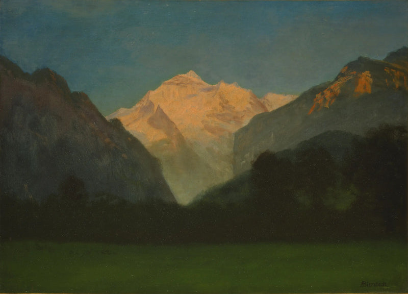 Vista del parque de los Glaciares - Albert Bierstadt
