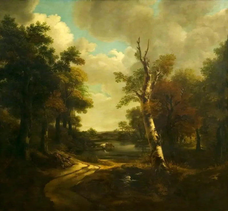 Vista del parque Drinkstone, Stowmarket, Suffolk - Thomas Gainsborough