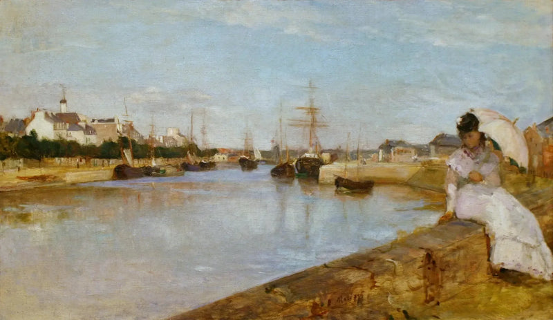 Vista del pequeño puerto de Lorient - Berthe Morisot