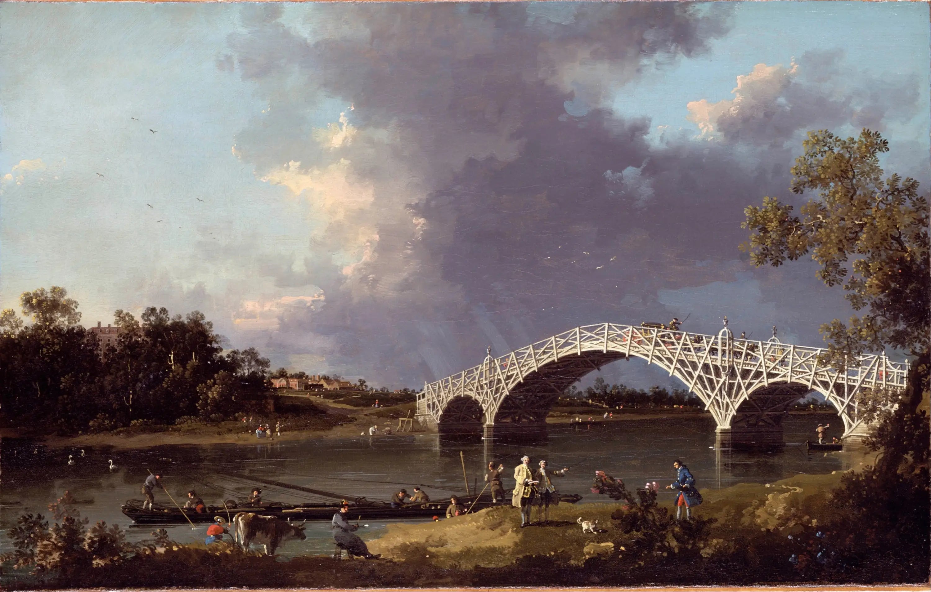 Vue du pont de Walton - Canaletto - Alpha Reproduction