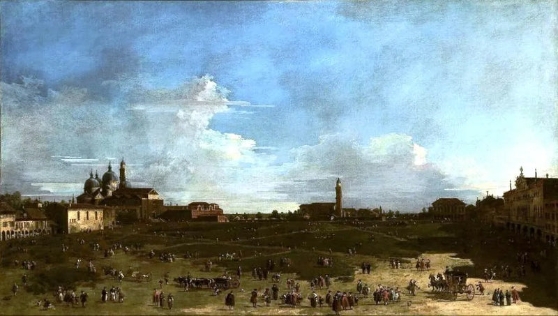 Vista del Prato de la Vallée en Padua - Francesco Guardi