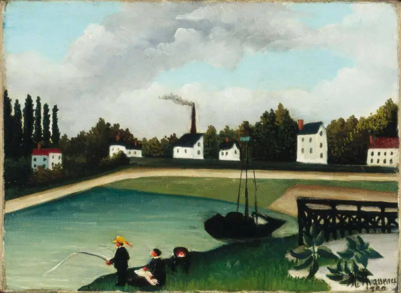 Vista del muelle de Ivry cerca del Puerto del Inglés, Sena - Henri Rousseau
