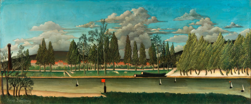 Vista del muelle de Asnières - Henri Rousseau