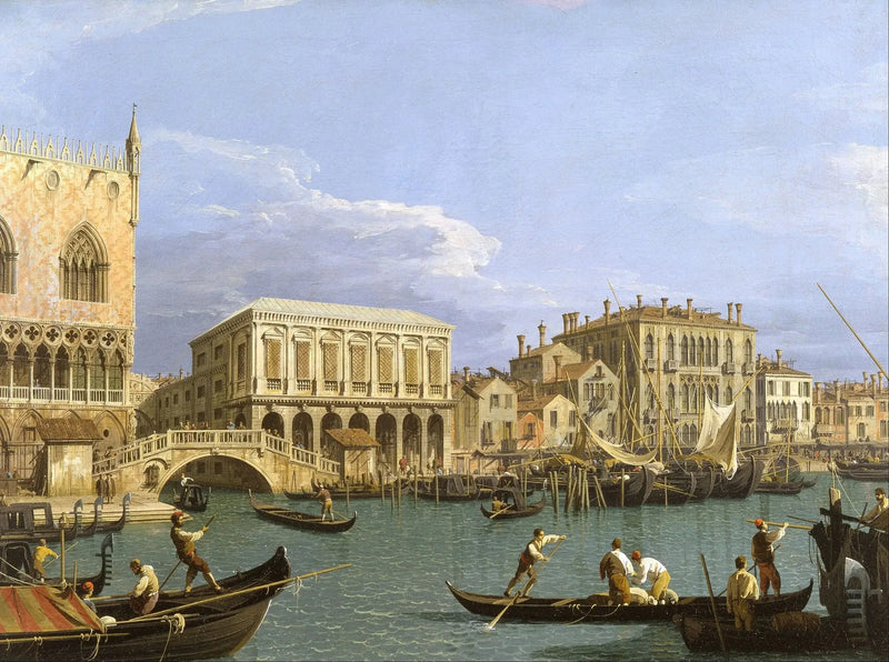 Vista del Riva degli Schiavoni, Venecia - Canaletto