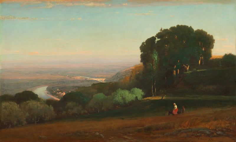 Vista del Tíber cerca de Perugia - George Inness