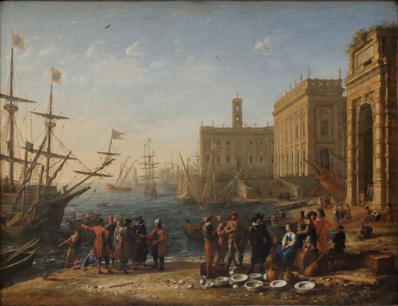 Vista de un puerto con el Capitolio - Claude Lorrain