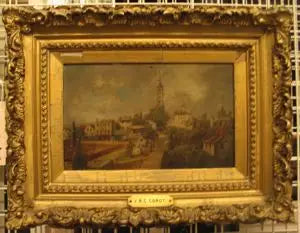 Vista de una ciudad - Jean-Baptiste Camille Corot