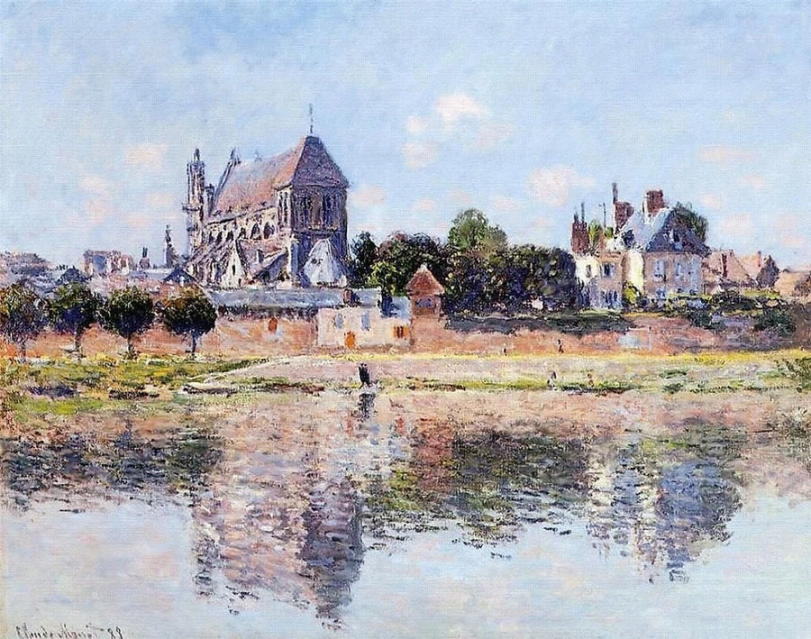 Vista de la iglesia de Vernon - Claude Monet