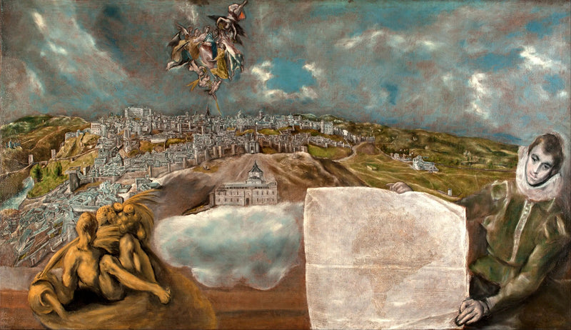 Vista y plano de Toledo - El Greco