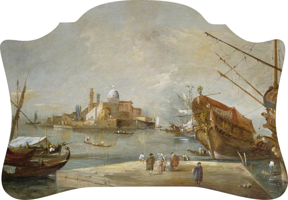 Vue fantaisiste de Venise - Francesco Guardi image 1 reproduction artisanale de tableau