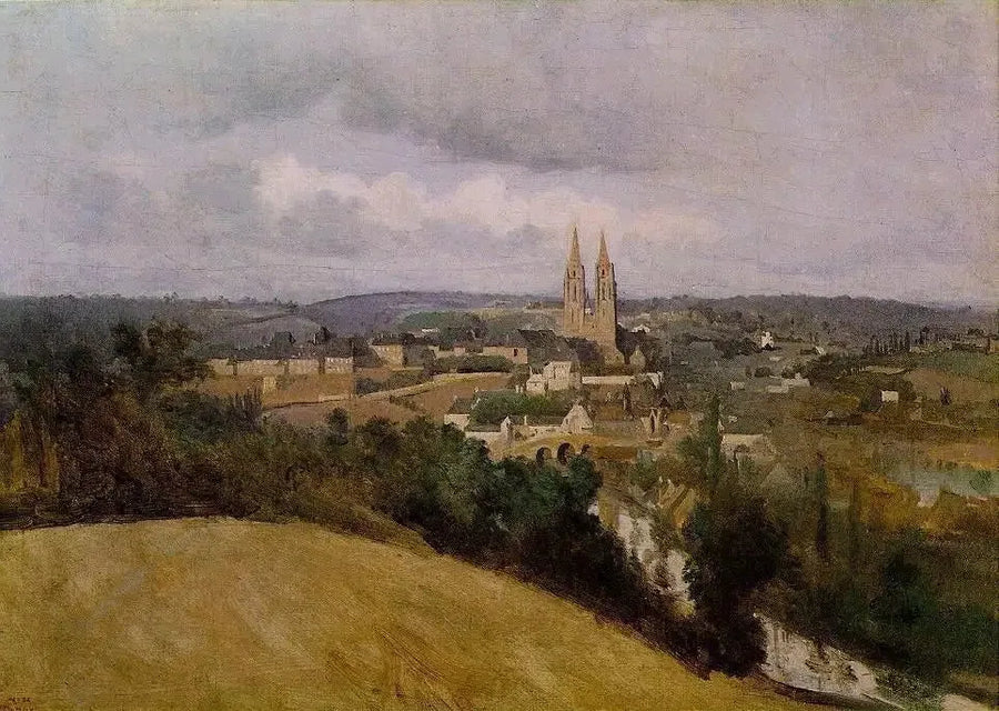 Vista general de la ciudad de Saint-Lô - Jean-Baptiste Camille Corot