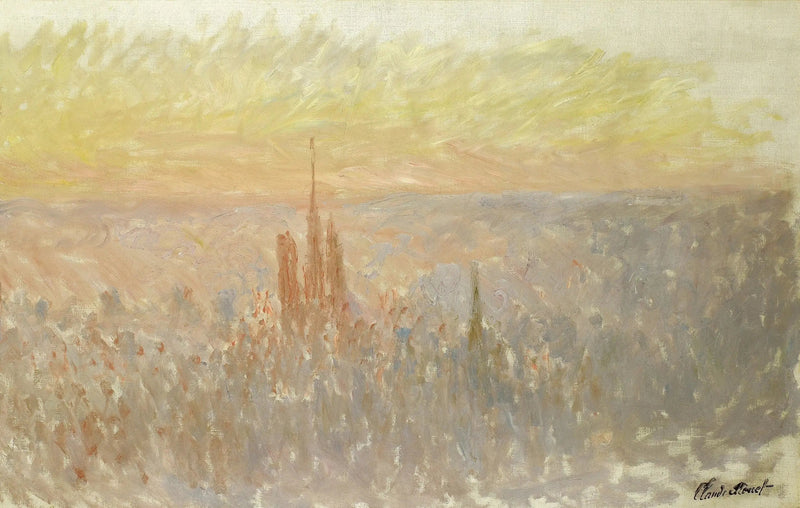 Vista general de Rouen - Claude Monet