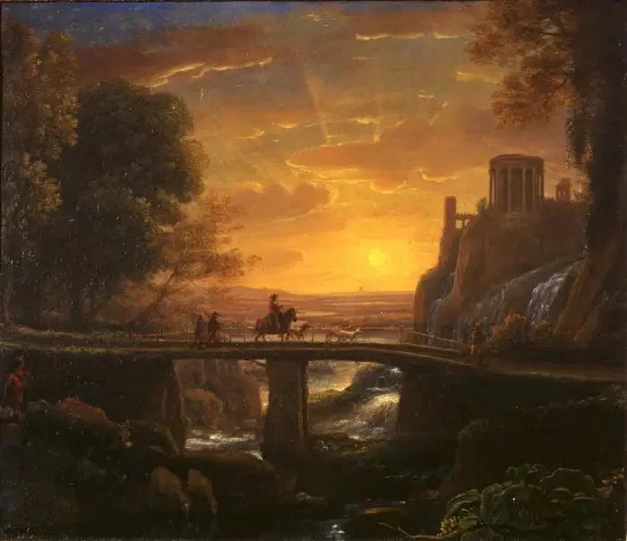Vista imaginaria de Tivoli - Claude Lorrain