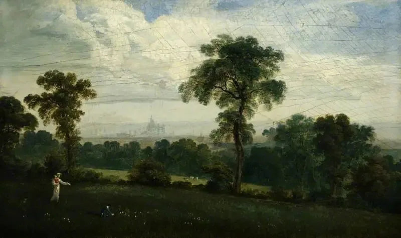 Vista lejana de Londres - John Martin