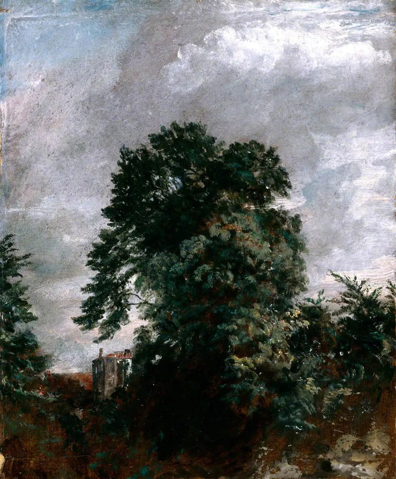 Vista lejana del matorral, Hampstead - John Constable