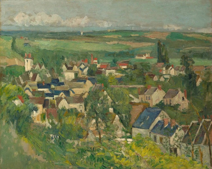 Vista panorámica de Auvers-sur-Oise - Paul Cézanne
