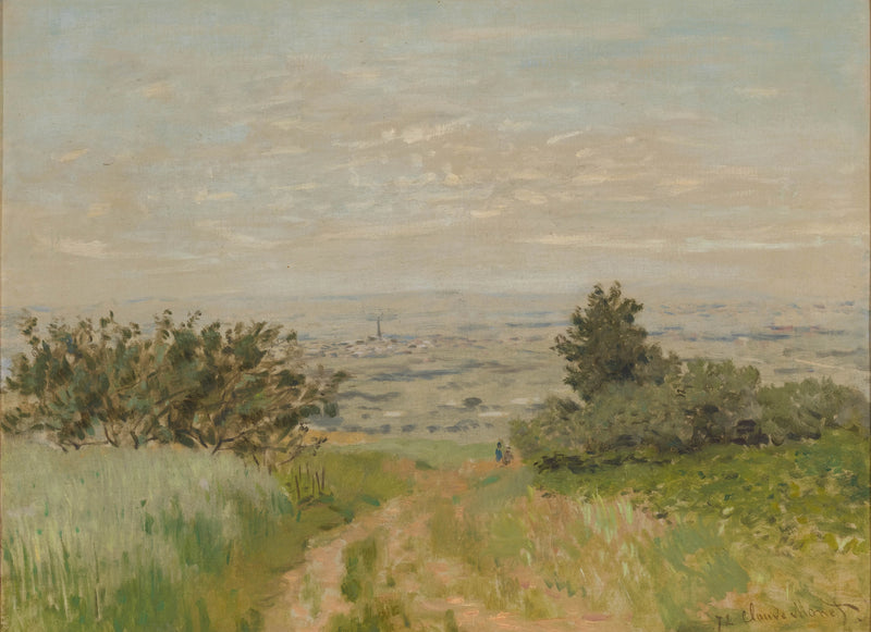 Vista de la llanura de Argenteuil, laderas de Sannois W220 - Claude Monet
