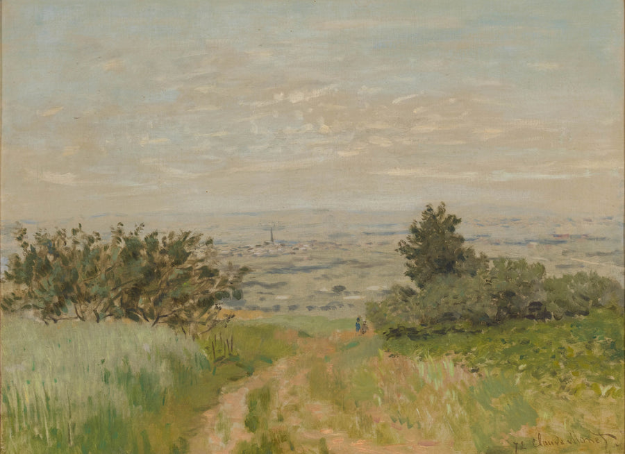 Vista de la llanura en Argenteuil, colinas de Sannois - Claude Monet
