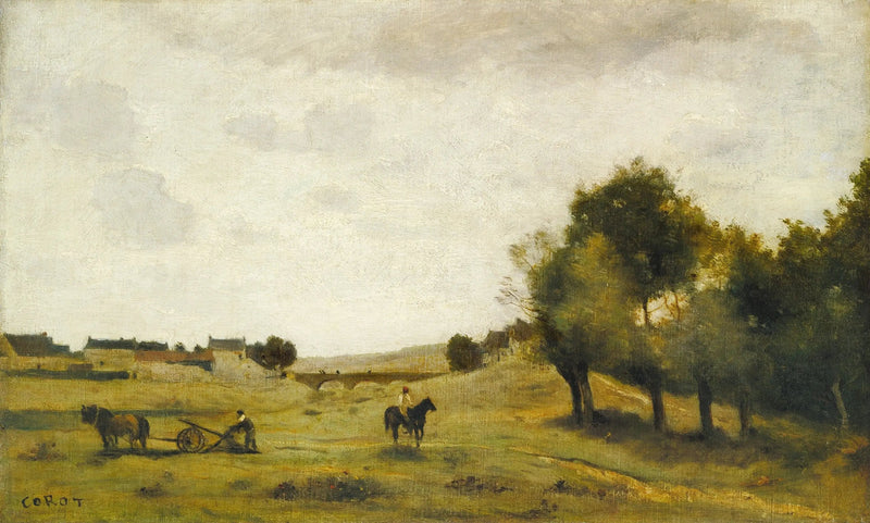 Vista cerca de Épernon - Jean-Baptiste Camille Corot