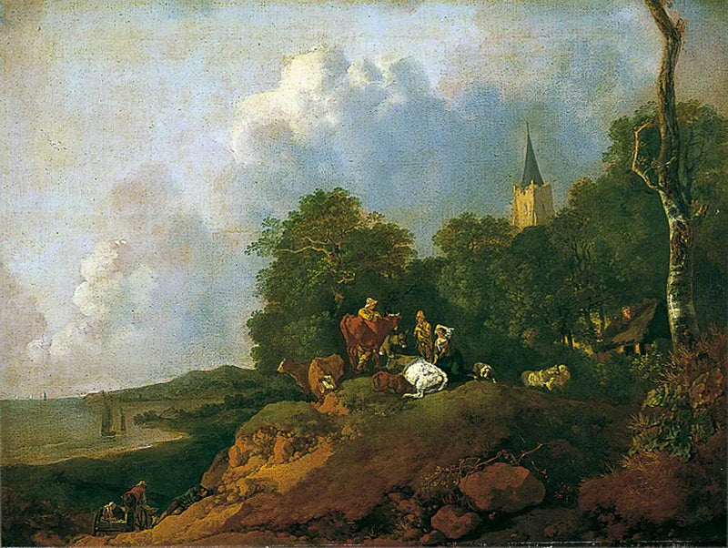 Vista cerca de la costa - Thomas Gainsborough