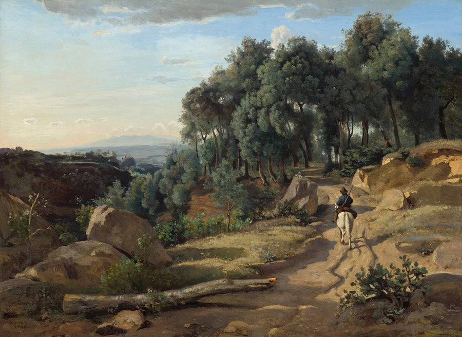 Vista cerca de Volterra - Jean-Baptiste Camille Corot