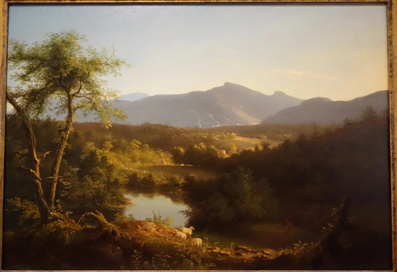 Vista cerca del pueblo de Catskill - Thomas Cole