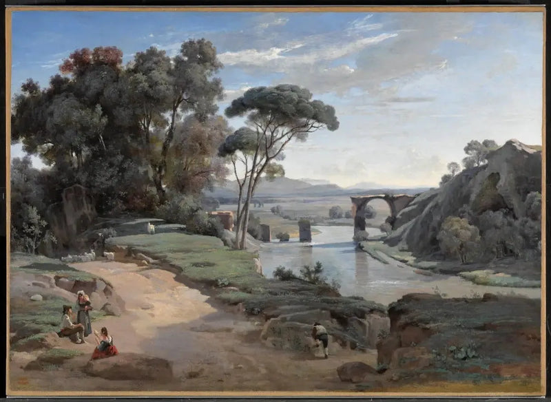 Vista tomada en Narni - Jean-Baptiste Camille Corot