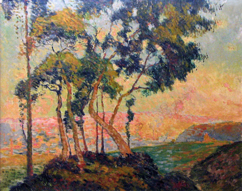 Vista tomada en Mont-Gargan atardecer - Robert Antoine Pinchon