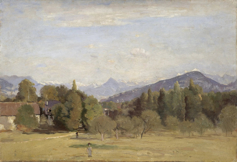 Vista tomada desde Châtelaine en Ginebra - Jean-Baptiste Camille Corot