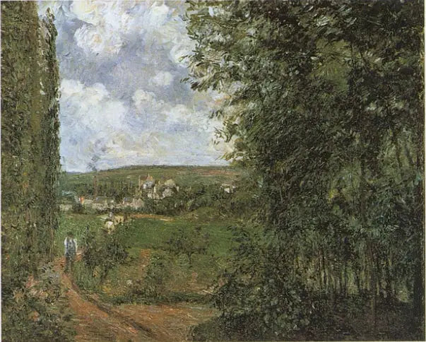 Vista tomada de la costa de los Gratte-Coqs, Pontoise - Camille Pissarro