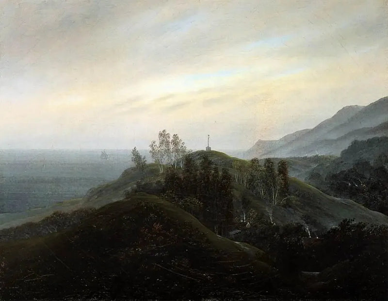 Vista del mar Báltico - Caspar David Friedrich