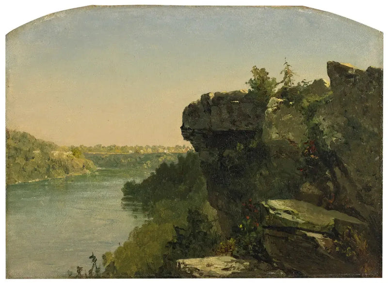 Vista del río de los acantilados - John Frederick Kensett