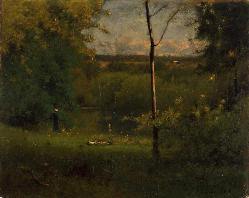 Vista sobre el río - George Inness