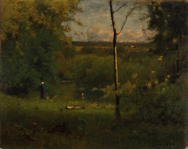 Vista sobre el río - George Inness