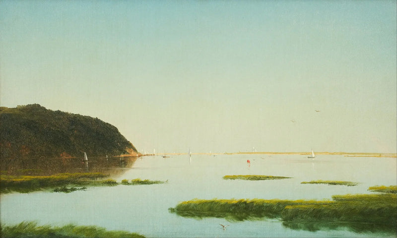 Vista del río Shrewsbury, Nueva Jersey - John Frederick Kensett