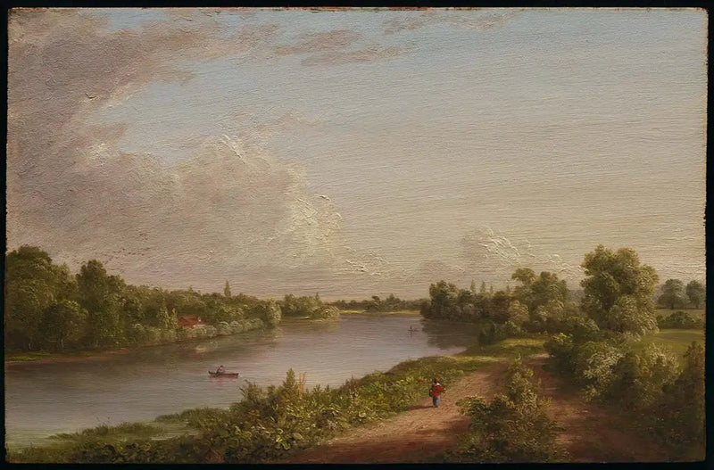 Vista del río Támesis - Thomas Cole