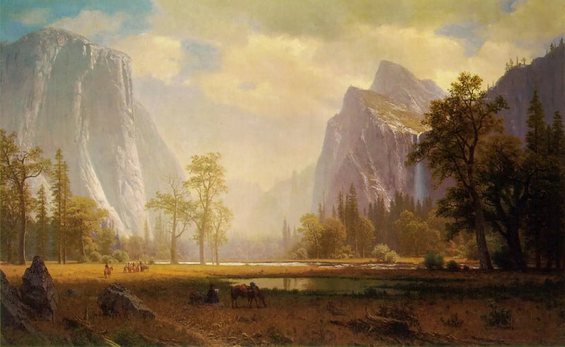 Vista de la valle de Yosemite - Albert Bierstadt