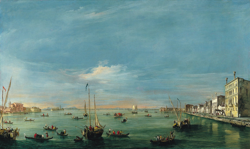 Vista del canal de la Giudecca y las Zattere - Francesco Guardi