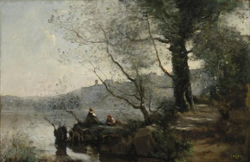Vista del lago de Garda - Jean-Baptiste Camille Corot