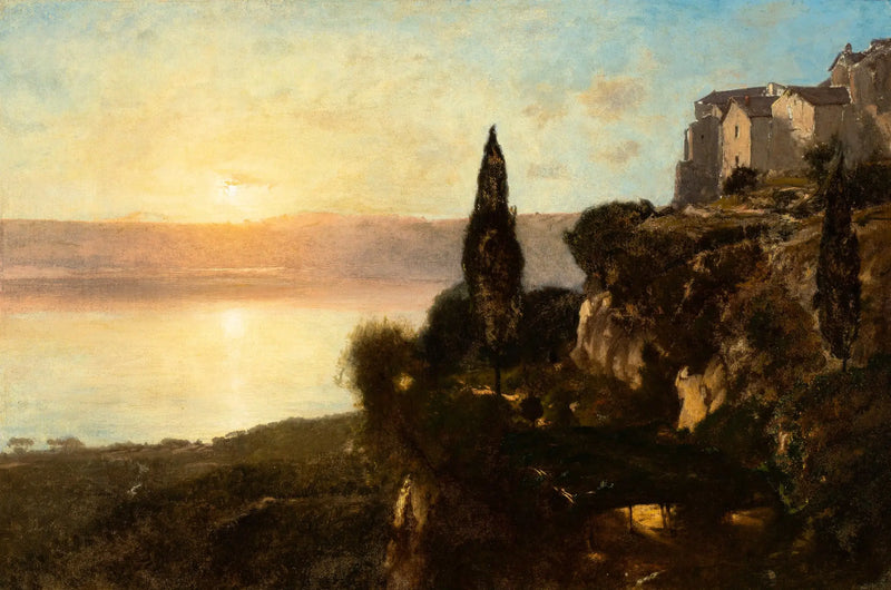 Vista del lago de Nemi - George Inness