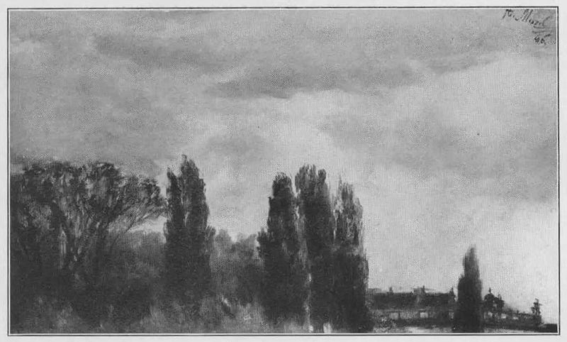 Vista del parque del príncipe Albrecht - Adolph von Menzel
