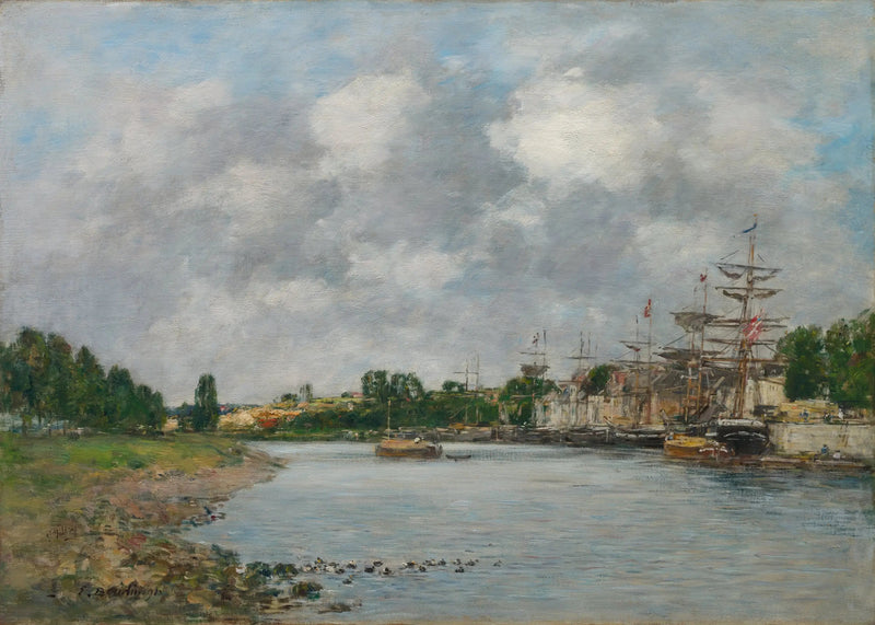 Vista del puerto de Saint-Valéry-sur-Somme - Eugène Boudin