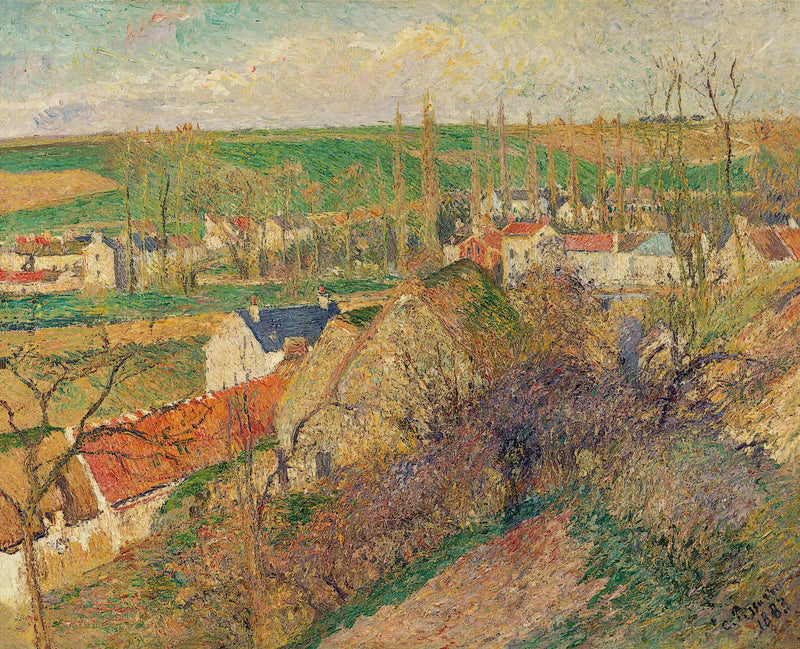 Vista del pueblo de Osny - Camille Pissarro